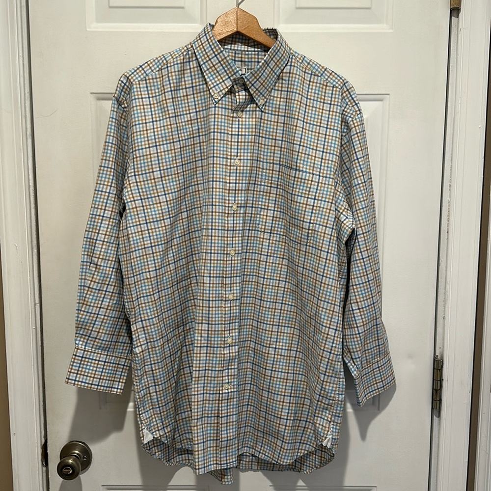 Peter Millar Long Sleeve Button Down Dress Shirt